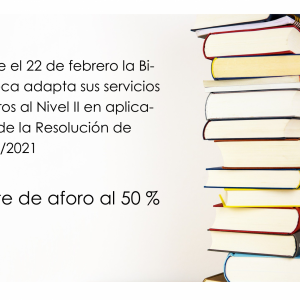 IBLIOTECA ABIERTA. AFORO MÁXIMO 50%