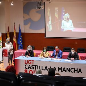 ilagros Tolón traslada a UGT su apuesta por el diálogo social y la unidad para impulsar la recuperación social y económica