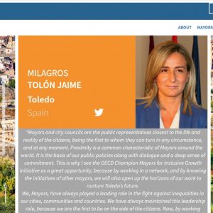 ilagros Tolón entra a formar parte de una iniciativa de la OCDE para un crecimiento incluyente que combata las desigualdades