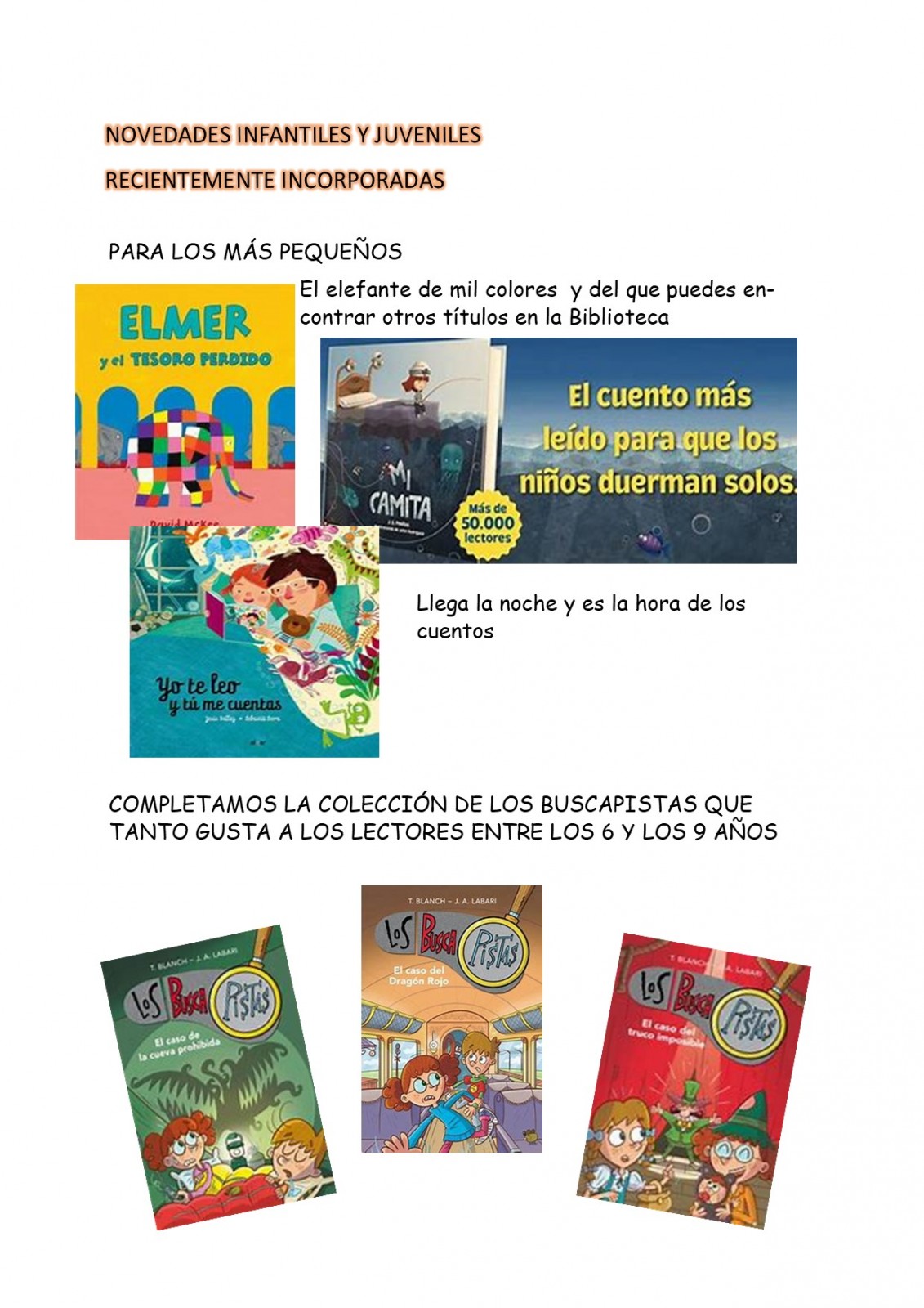 novedades Infantiles 1