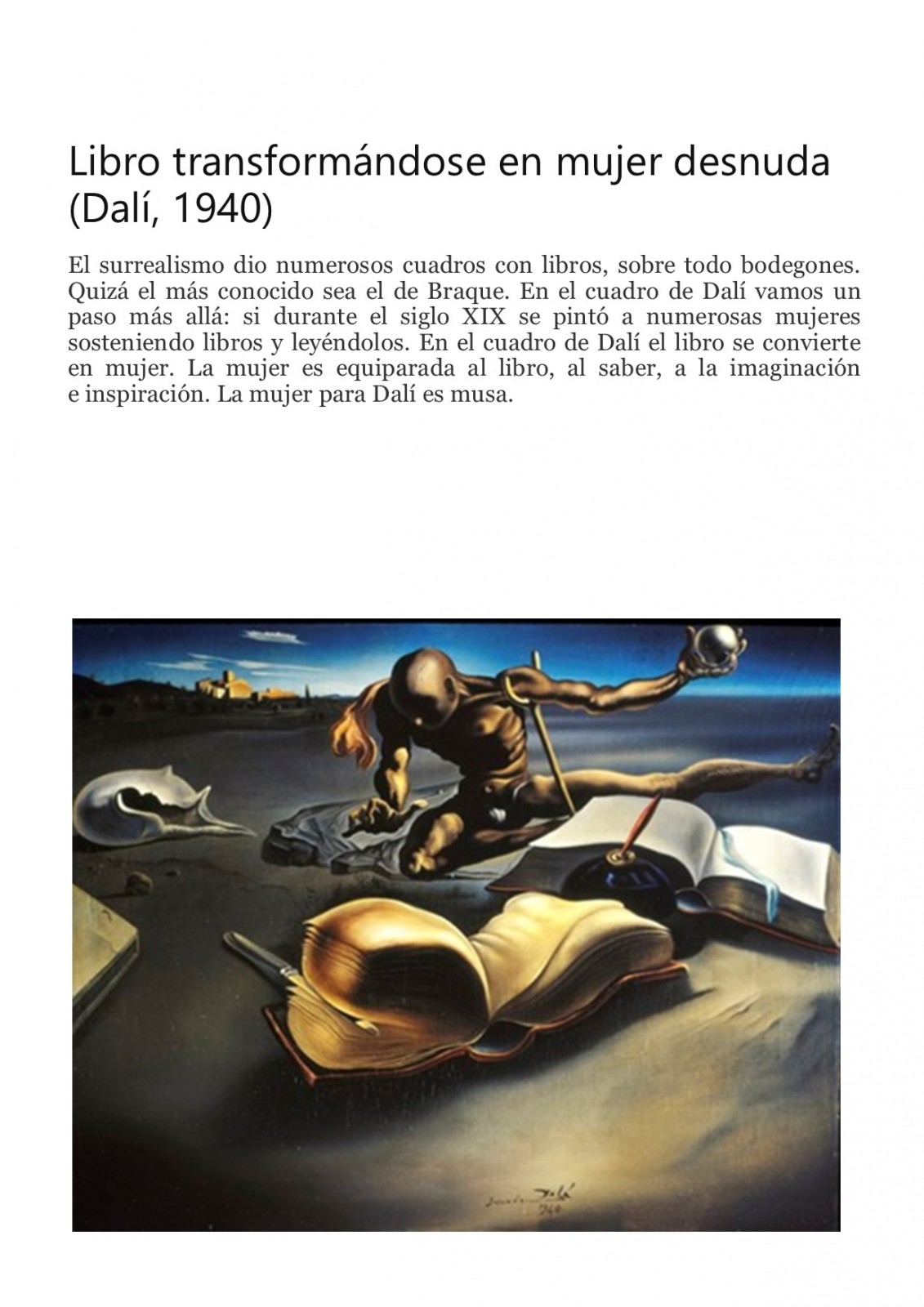 Dali. El libro en la Pintura