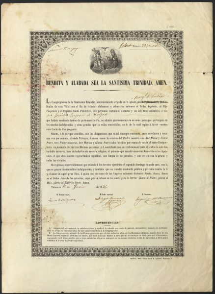 1876-06-01 - Trinidad Baquero de Delgado