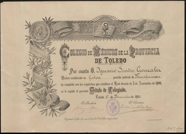 1901-11-01 - Ignacio Sendín González