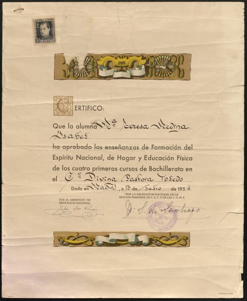 1954-07-13 - María Teresa Medina Isabel