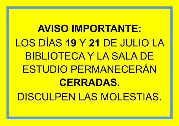 AVISO IMPORTANTE