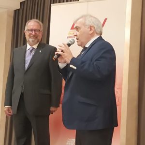 espaldo municipal a José Tomás Martínez de Góngora, Toje, en la entrega de la Placa Juan Sastre de los jueces de atletismo