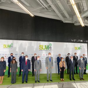 a alcaldesa asiste a la inauguración del Foro SUM Bilbao 21 que aborda nuevos modelos de movilidad urbana sostenibles