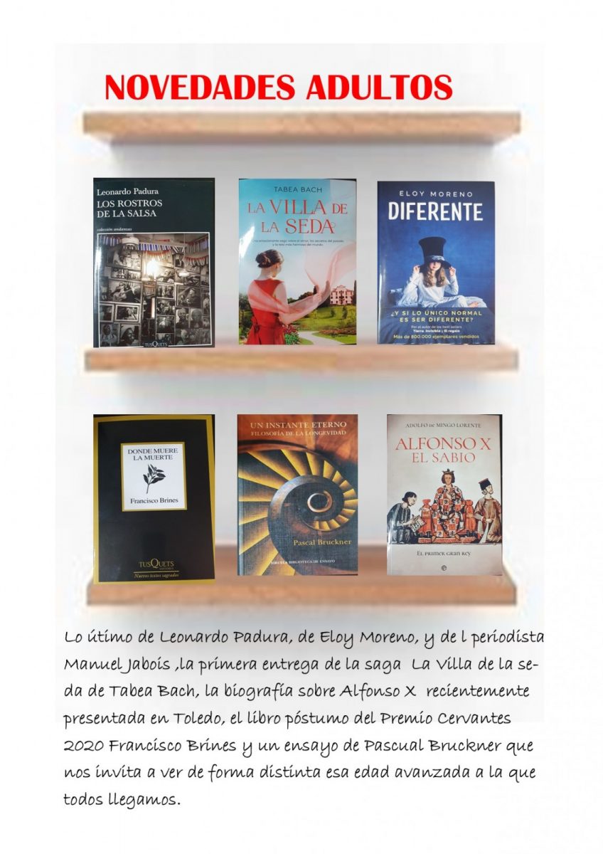 Novedades adultos noticia