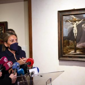 a alcaldesa agradece al Ministerio de Cultura que fortalezca el patrimonio cultural de Toledo con la obra Crucifixión de El Greco