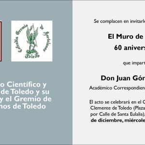 CONFERENCIA: “El Muro de Berlín: 60 aniversario”.