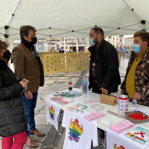 poyo institucional del Ayuntamiento de Toledo en el Día Mundial de la Lucha contra el SIDA
