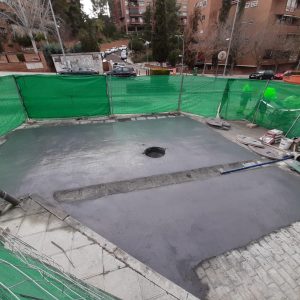 oncluidos los trabajos de reparación del colector de Buenavista, una zona que permanecerá vallada para la consolidación del firme