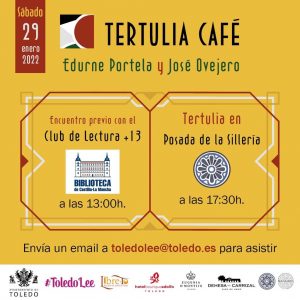 durne Portela y José Ovejero, protagonistas de la nueva tertulia literaria del Ayuntamiento y la Asociación de Libreros