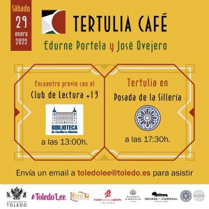durne Portela y José Ovejero, protagonistas de la nueva tertulia literaria del Ayuntamiento y la Asociación de Libreros