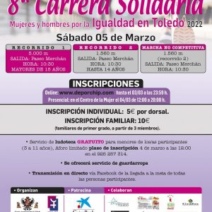 CTAVA EDICIÓN CARRERA SOLIDARIA MUJERES Y HOMBRES POR LA IGUALDAD.