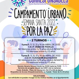 ELACIÓN DE ADMITIDOS Y ADMITIDAS CAMPAMENTO URBANO DE SEMANA SANTA.