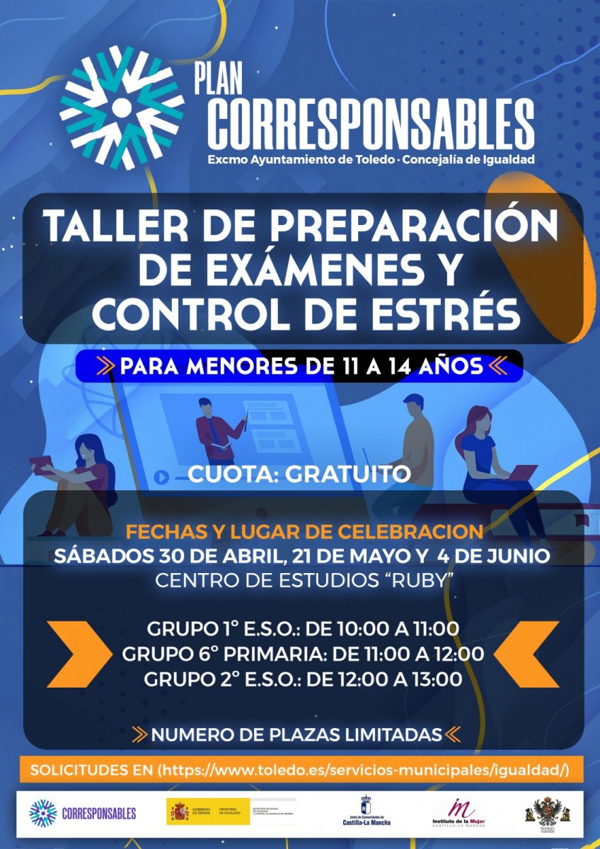 https://www.toledo.es/wp-content/uploads/2022/04/taller-de-preparacion-de-examenes-y-control-de-estres-1-848x1200.jpg. ÁREA DE ESPACIO LÚDICO Y RECREATIVO. “TALLER DE PREPARACIÓN DE EXÁMENES Y CONTROL DE ESTRÉS” GRATUITO