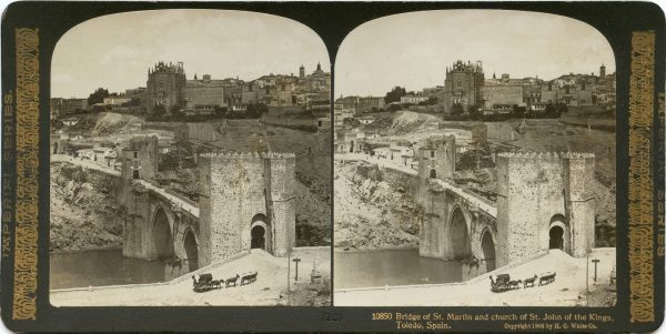 01 - 10850 - WHITE - Puente de San Martín e iglesia de San Juan de los Reyes,Toledo, España