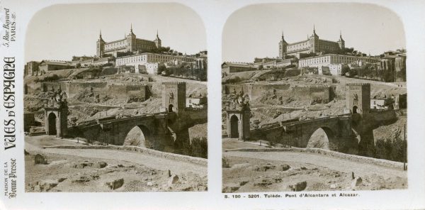 01 - 20885 - Alois Beer - Toledo. Puente de Alcántara y Alcázar