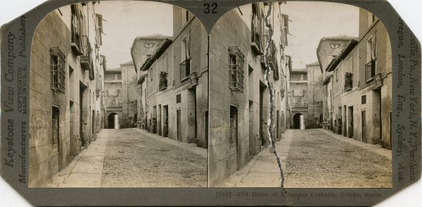 03 - 15867 - KEYSTONE_KILBURN_5824 - Calle de Santa Fé y convento del mismo nombre al fondo, Toledo, España