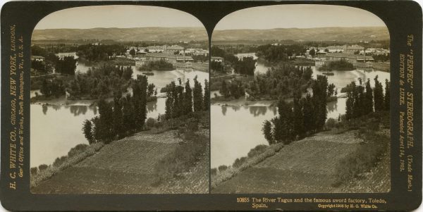 06 - 10855 - WHITE - El río Tajo y la famosa fábrica de espadas, Toledo, España