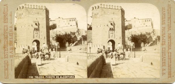 06 - 739 - SOCIEDAD ESTEREOSCÓPICA ESPAÑOLA - Toledo. Puente de Alcántara