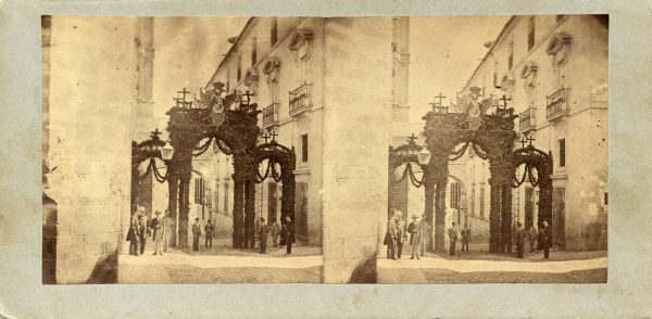 06 - PEDROSO Y LEAL - Arco para la procesión del Corpus en la calle del arco de Palacio