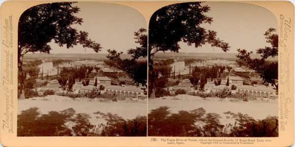 07 - 18 - UNDERWOOD - El río Tajo en Toledo, donde se forjaban las celebres espadas de los tiempos de la caballeria andante, España