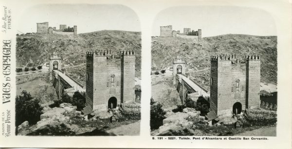15 - 20899 [b]- Alois Beer - Toledo. Puente de Alcántara y Castillo San Servando