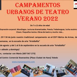 CAMPAMENTOS URBANOS DE TEATRO VERANO 2022