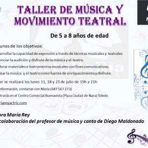 TALLER DE MÚSICA Y MOVIMIENTO TEATRAL