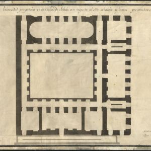 75. Los planos de planta del Palacio de Lorenzana del año 1792