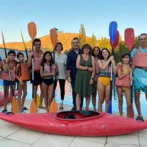 iragüismo en la piscina de Santa Bárbara, entre las actividades deportivas organizadas por el Ayuntamiento para esta Feria