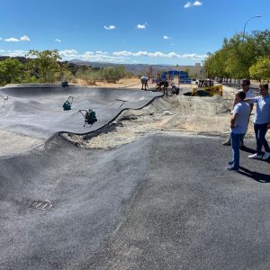 l Gobierno local supervisa las obras del futuro circuito Pumptrack de Valparaíso