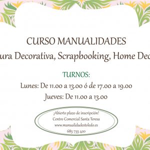 Manualidades Toledo Adultos. CURSO 22-23