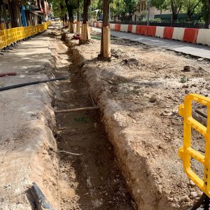 a remodelación de la Avenida de Barber sigue su curso en plazo en el marco del plan de regeneración urbana de Palomarejos