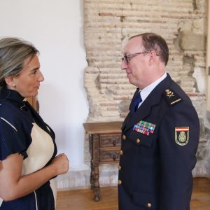 ilagros Tolón recibe a Javier Pérez, nuevo jefe superior de la Policía Nacional en Castilla-La Mancha