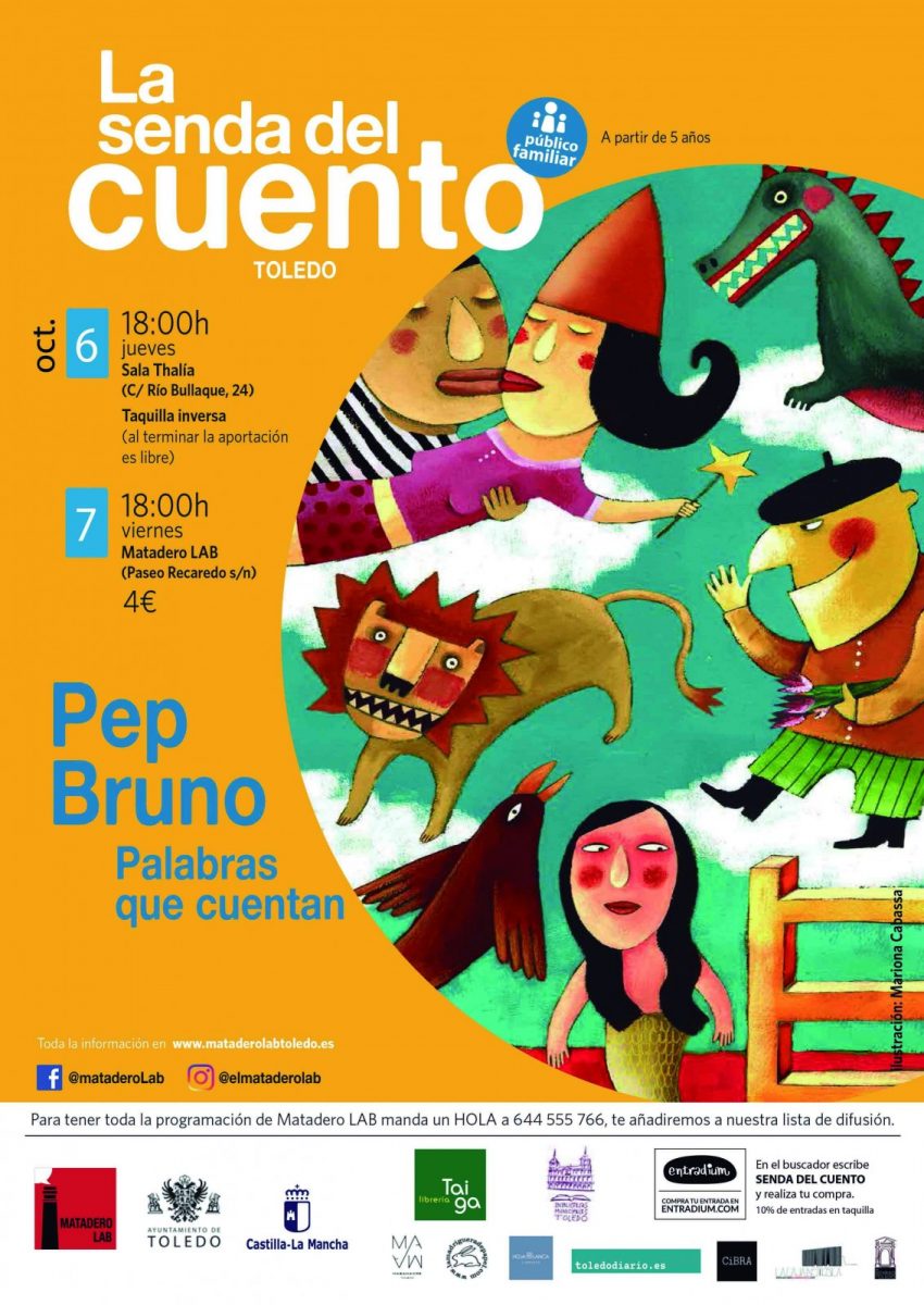https://www.toledo.es/wp-content/uploads/2022/10/senda-del-cuento-infantil-pep-bruno-850x1200.jpg. LA SENDA DEL CUENTO – Cuentos para público familiar con Pep Bruno, PALABRAS QUE CUENTAN