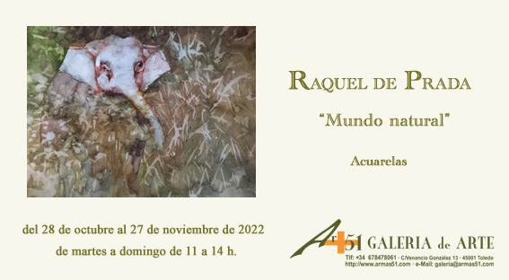 https://www.toledo.es/wp-content/uploads/2022/10/tarjeton3.jpg. Exposición acuarelas Raquel de Prada “Mundo Natural”