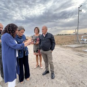 a alcaldesa visita el Polígono industrial y adelanta la actuación en la siguiente fase de la calle Jarama y mejoras en Ventalomar