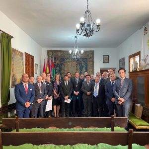 espaldo institucional al acto de inicio del curso de la Sociedad Toledana de Estudios Heráldicos y Genealógicos