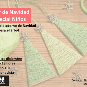 TALLER DE NAVIDAD NIÑOS. CREA TU PROPIO ADORNO DE NAVIDAD PARA EL ARBOL