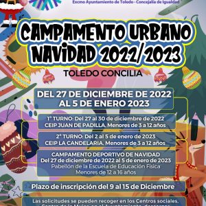 ELACIÓN DE ADMITIDOS Y ADMITIDAS DEL CAMPAMENTO URBANO DE NAVIDAD.