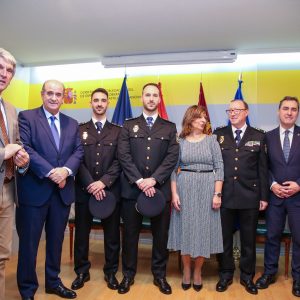 espaldo institucional del Ayuntamiento en la toma de posesión del nuevo jefe superior de Policía de Castilla-La Mancha