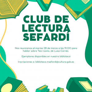 ACTIVIDADES PARA PÚBLICO ADULTO. Club de lectura sefardí