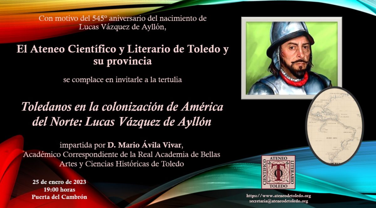 https://www.toledo.es/wp-content/uploads/2023/01/fbdaa324-e2b6-4ed1-bfc2-72e135eb8860-1200x666.jpeg. Homenaje a Lucas Vázquez de Ayllón