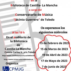 ACTIVIDADES BIBLIOTECA CLM: Concierto. Ciclo de música del Conservatorio Jacinto Guerrero