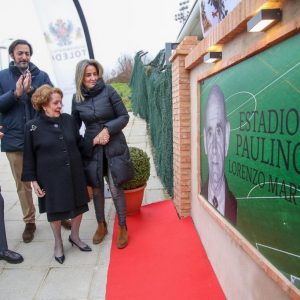 a alcaldesa anuncia mejoras en las instalaciones del Campo de Fútbol ‘Paulino Lorenzo Martín’ para fomentar el deporte escolar