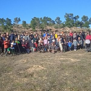 isita a la nueva reforestación popular en Fuente del Moro