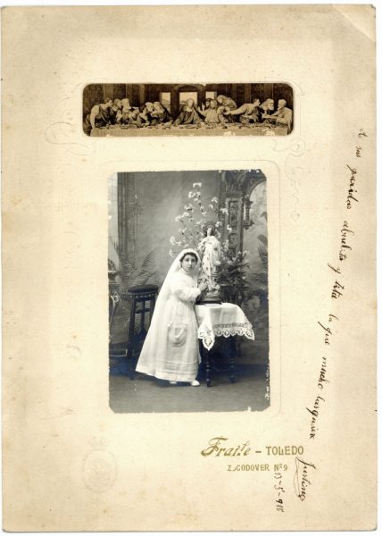 1-29_1915 - Retrato de una niña de Primera Comunión - Foto de Daniel Lucas Garijo